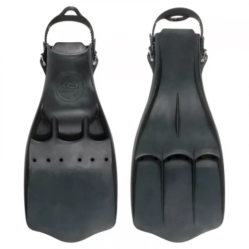 Ласты Aropec Rubber Jet Fin, резиновый ремешок (Черный 47-49 AR00229XXL)
